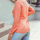 1 The Woman - Floral Patchwork V Neck Long Sleeve Top