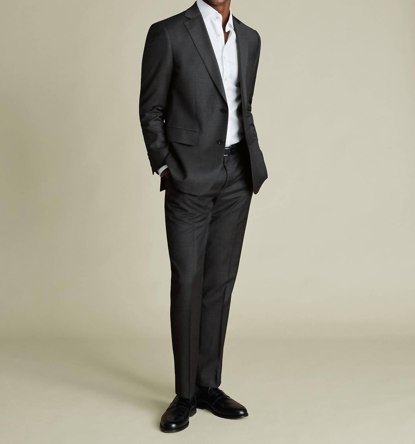 Charles Tyrwhitt - Natural Stretch Twill Suit Pants