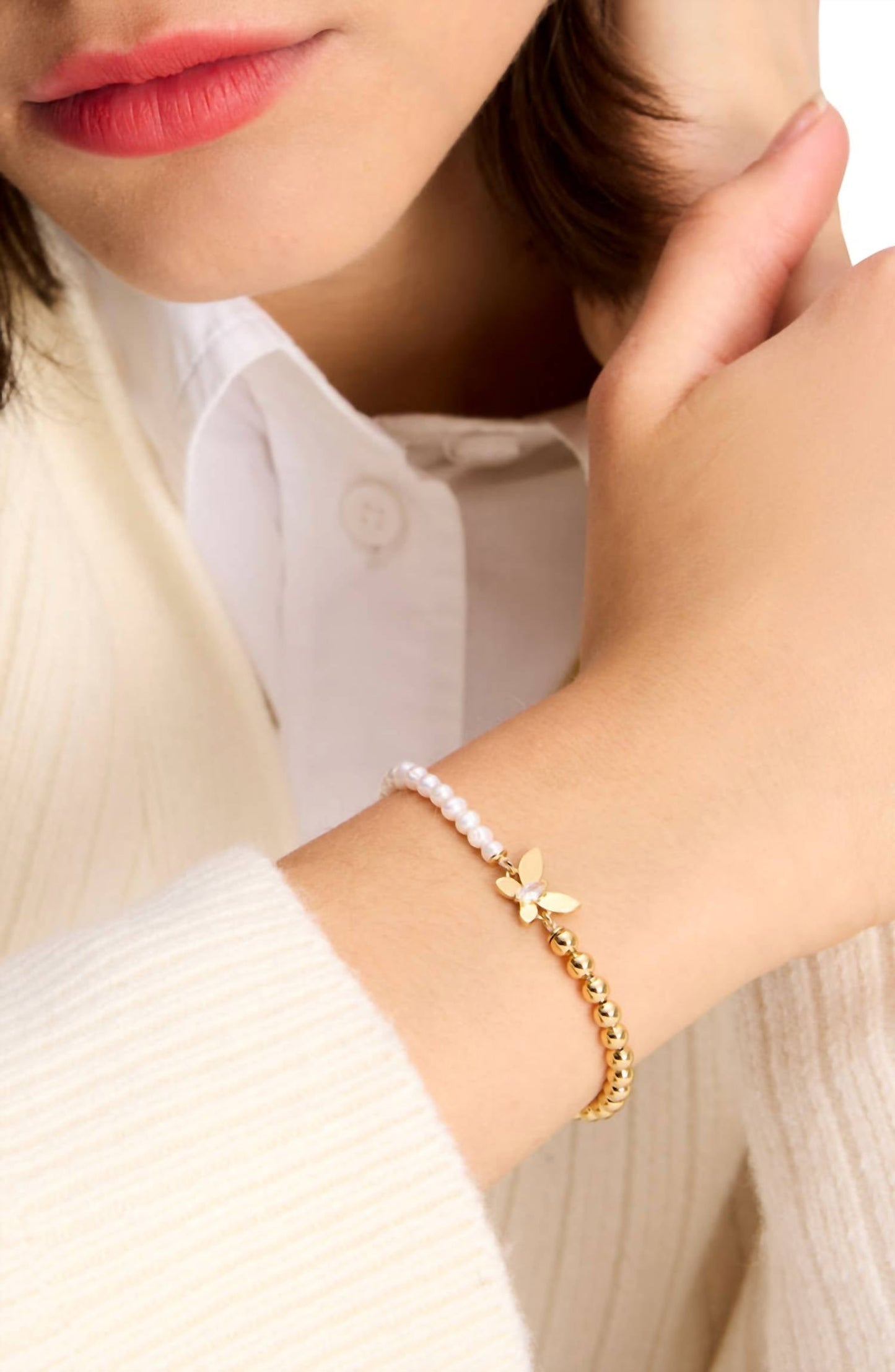 Kate Spade - Women's Social Butterfly Bead Bracelet