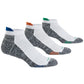 Pacote com 3 meias invisíveis Burlington Active Tab masculinas, brancas, tamanho 10-13