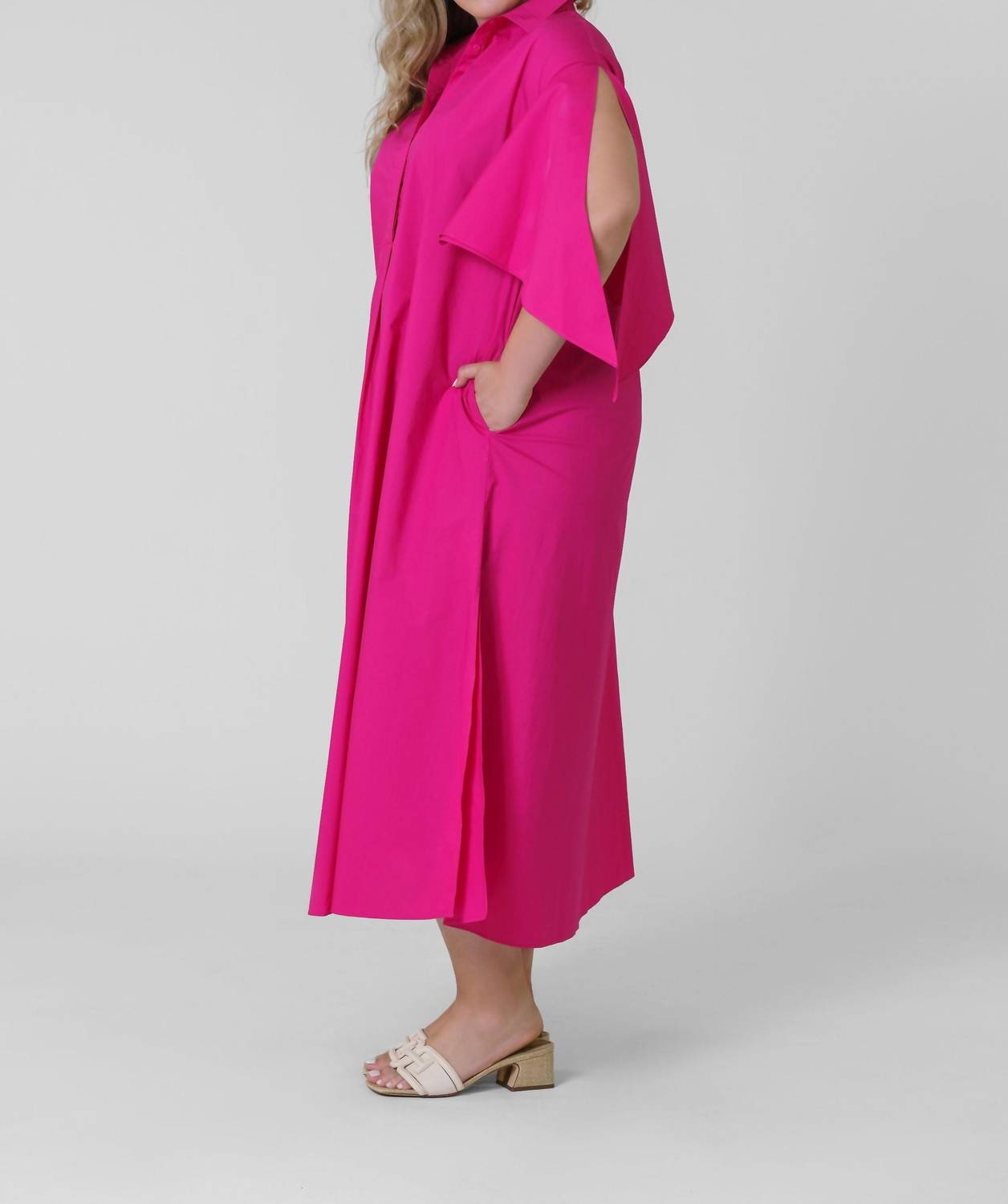 Psophia - BOW SLEEVE MAXI DRESS