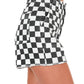 Papermoon - Got Your Number Checker Denim Shorts
