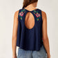 Free People - FUN AND FLIRTY EMBROIDERY TOP