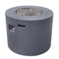 Round Iron Fire Pit With 40,000 Btu