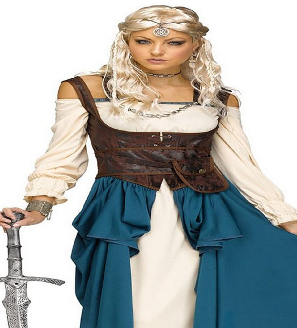 Compre Fantasia de Rainha Viking Feminina Seasons Branca Tamanho Médio