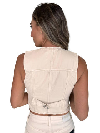 Free People - Colete jeans Tate