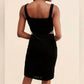 Afrm - Paradiso Cut Out Velvet Mini Dress