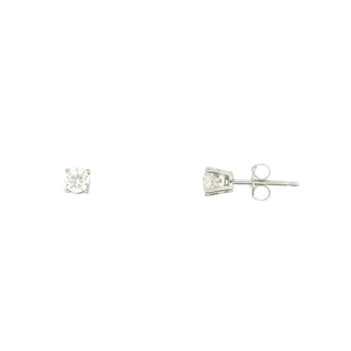 Aamiaa - Brincos de diamante natural redondo brilhante de 0,40 quilates