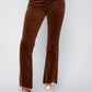 Charlie B - Corduroy Asymmetrical Hem Bootcut Leg Pants