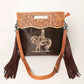 American Darling - Women's Genuine Western Leather Crossbody Clutch