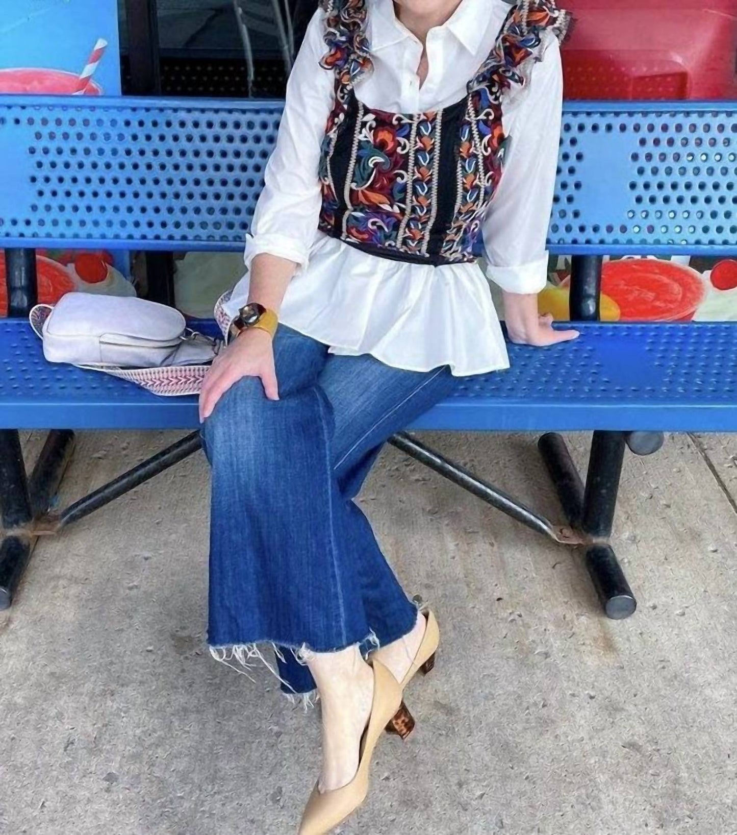 Eva Franco - Embroidered Corset Top