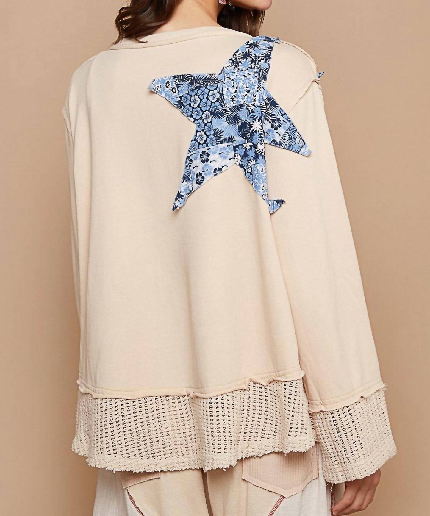 Pol - STAR PATCH DETAIL TOP