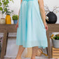 Karen T Design - Sleeveless A-line Midi Dress With Floral Detail