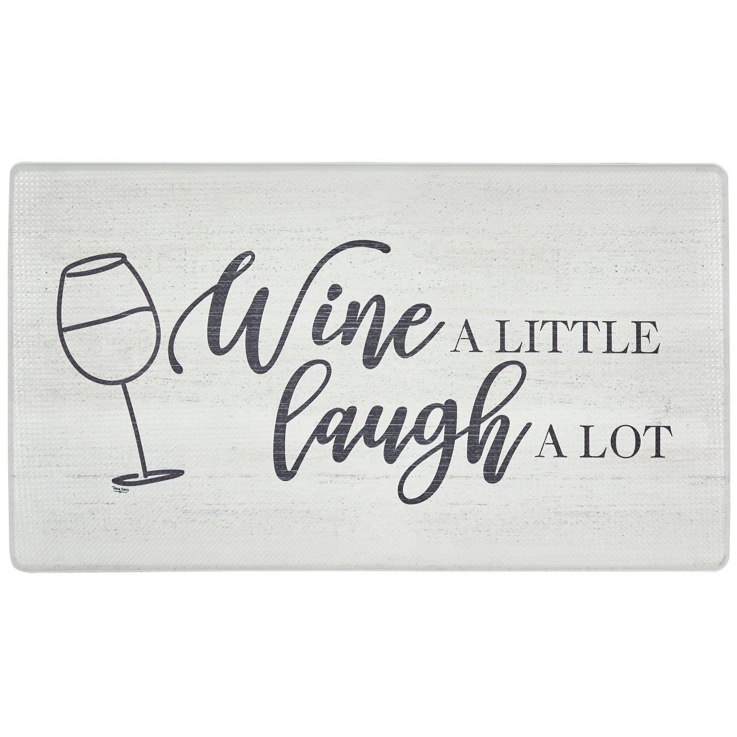 Tapete de cozinha antifadiga Feel at Ease de 20" x 36" (Wine A Little) 