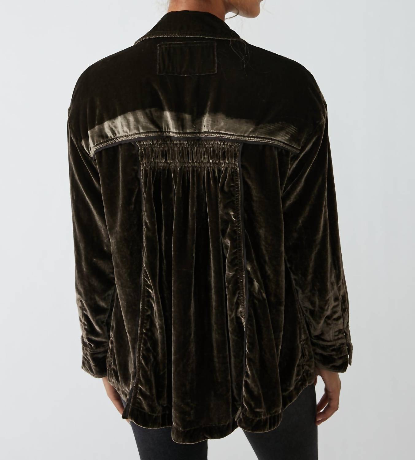 Free People - Marianne Velvet Long Sleeve Shirt
