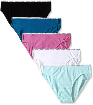 Calvin Klein - Women's 5 Cotton Stretch Logo Bikini Panties