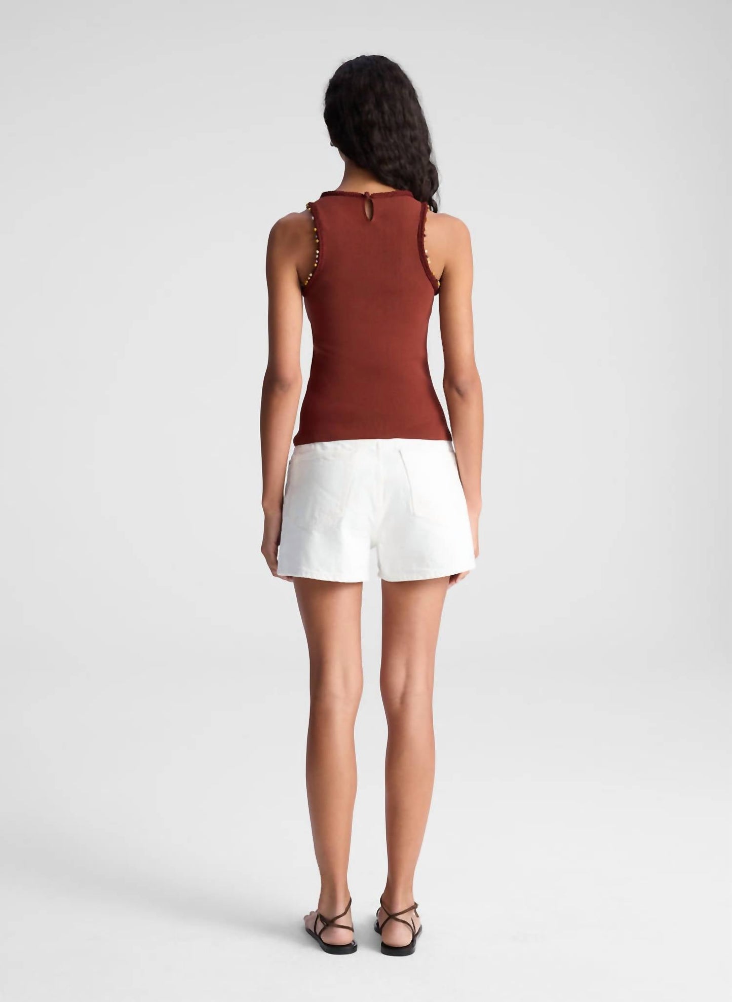 A.L.C. - Nelly Beaded Knit Tank Top