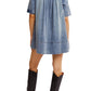 Free People - Remino Denim Mini Dress