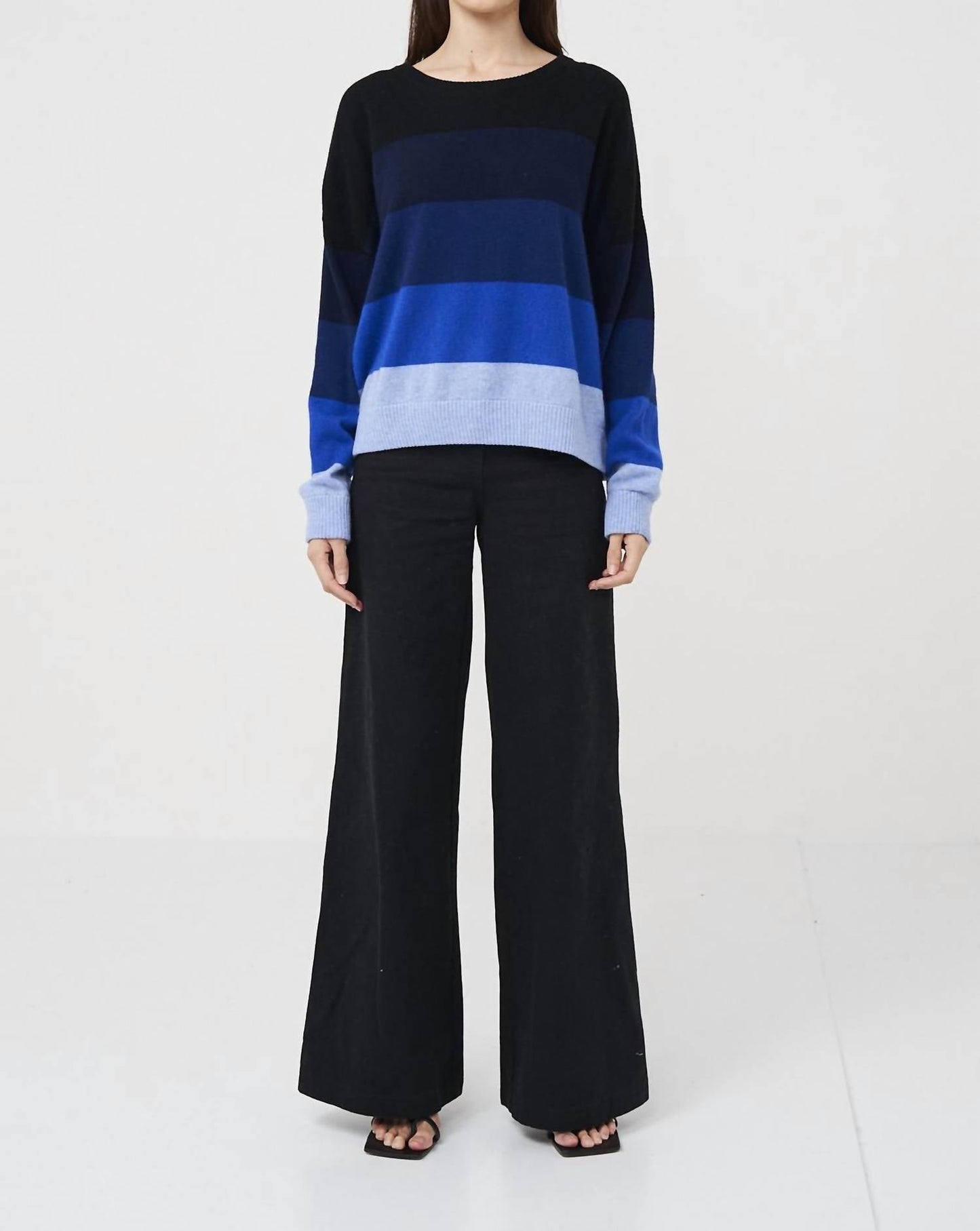Brodie Cashmere - Chroma Crew Stripes Sweater