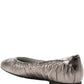 Alegria - Women's Beka Pleated Leather Ballet Flats