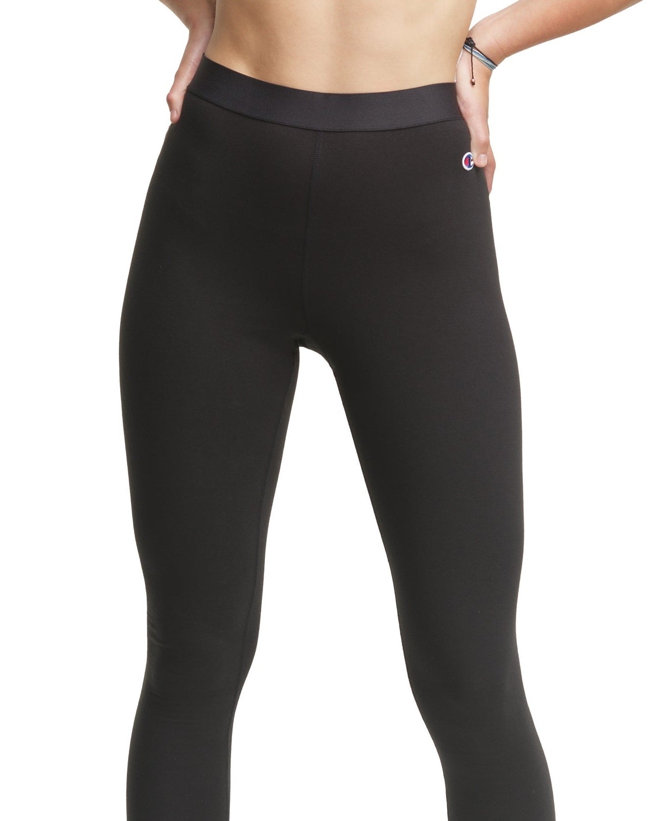 Leggings Champion Authentic Double Dry Full Length Feminina Preta Tamanho Médio