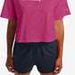 Blusa cropped feminina Champion com logo rosa tamanho X-S