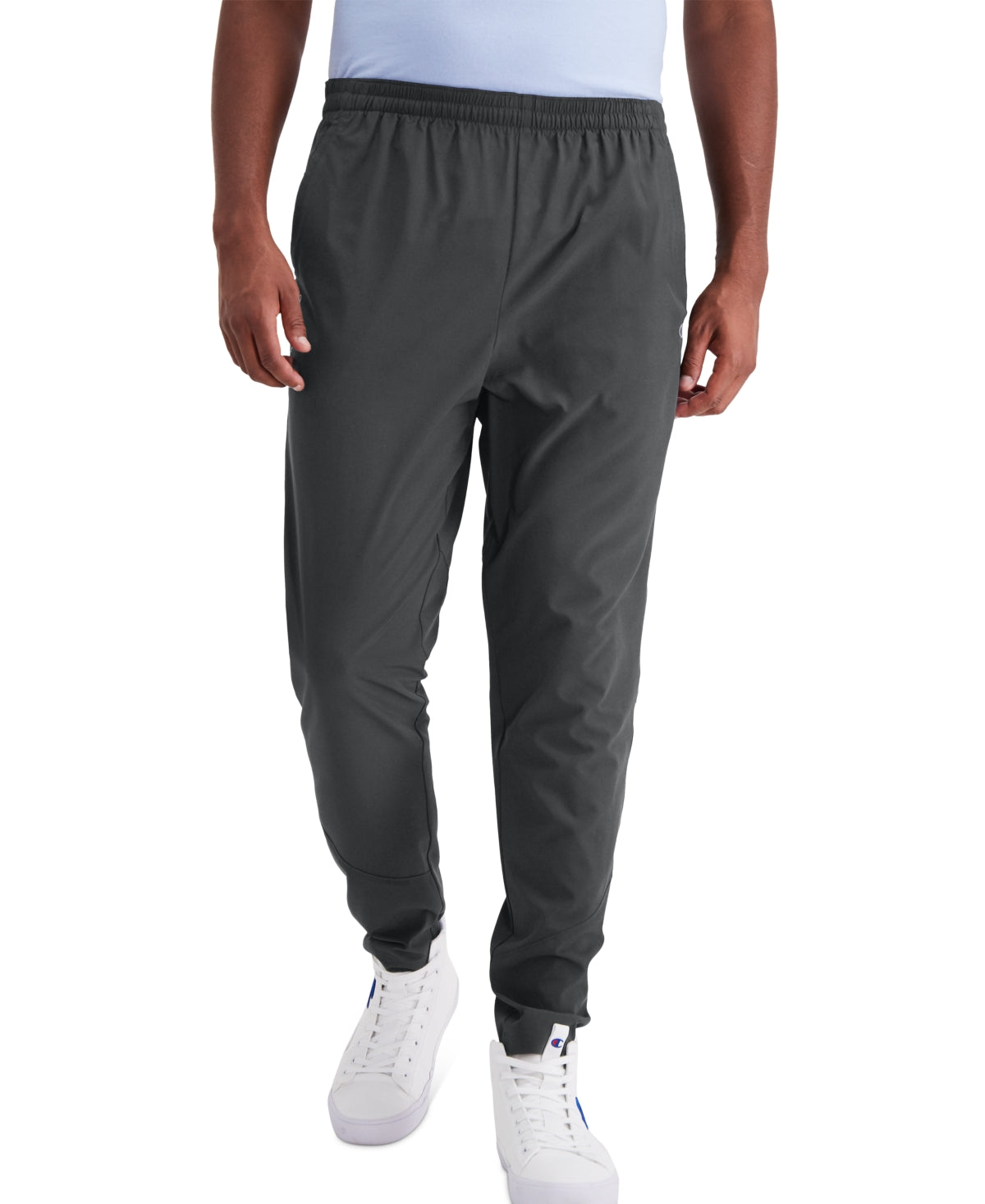 Calça de treino Champion Core masculina cinza, tamanho médio