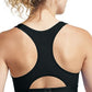 Sutiã esportivo Champion Absolute Racerback de impacto médio feminino, preto, tamanho G