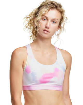 Sutiã esportivo Champion Absolute Printed Impact feminino, rosa, tamanho X-S