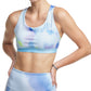 Sutiã esportivo Champion Absolute Printed Impact feminino, azul, tamanho médio