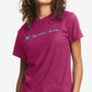 Camiseta Champion Classic Logo Feminina Rosa Tamanho P