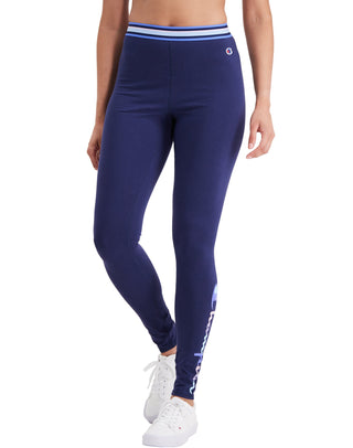 Champion Women's Authentic Double Dry Full Length Leggings Blue Size Small
