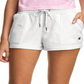 Shorts Champion Campus French Terry Feminino Branco Tamanho X-G