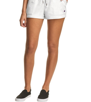 Champion Women's Campus French Terry Shorts White Size XX-Large