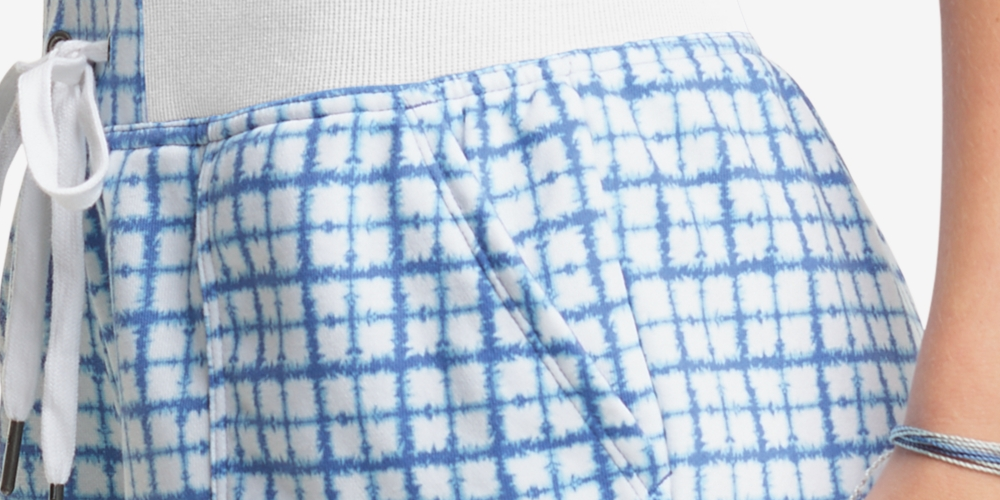 Shorts Champion Campus Estampado Feminino Azul Tamanho Grande