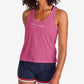 Camiseta regata feminina Champion Racerback com logo rosa, tamanho pequeno