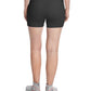 Shorts esportivos curtos Champion feminino, preto, tamanho X-S