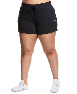 Champion Women's Campus Solid Shorts Black Size 2X
