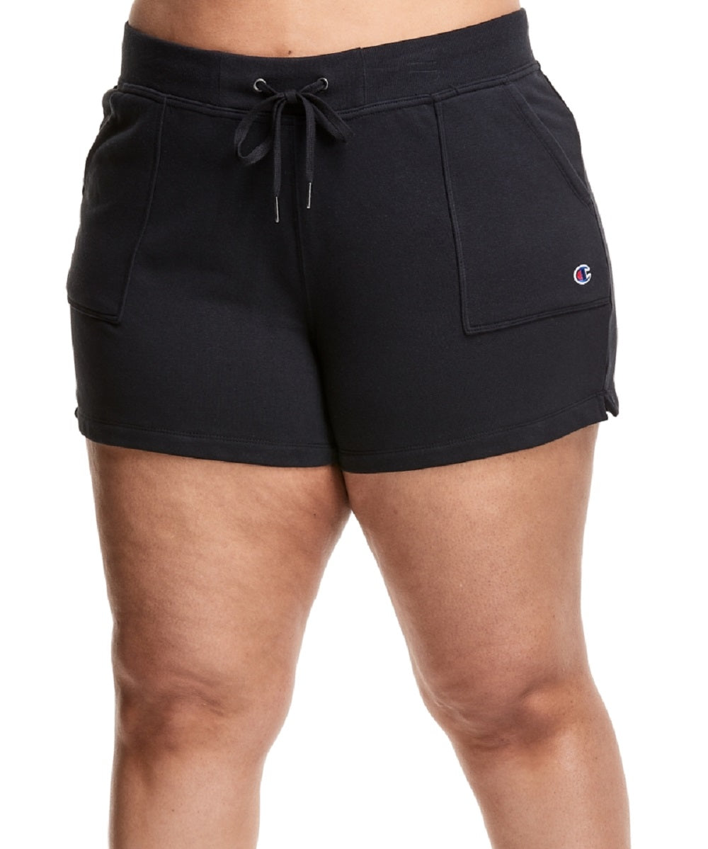 Shorts Champion Campus Solid Feminino Preto Tamanho 1X