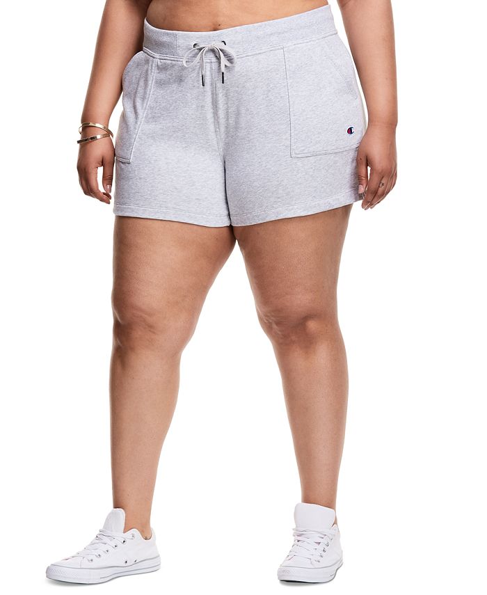 Shorts Champion Campus Solid Feminino Cinza Tamanho 2X