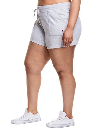 Shorts Champion Campus Solid Feminino Cinza Tamanho 2X