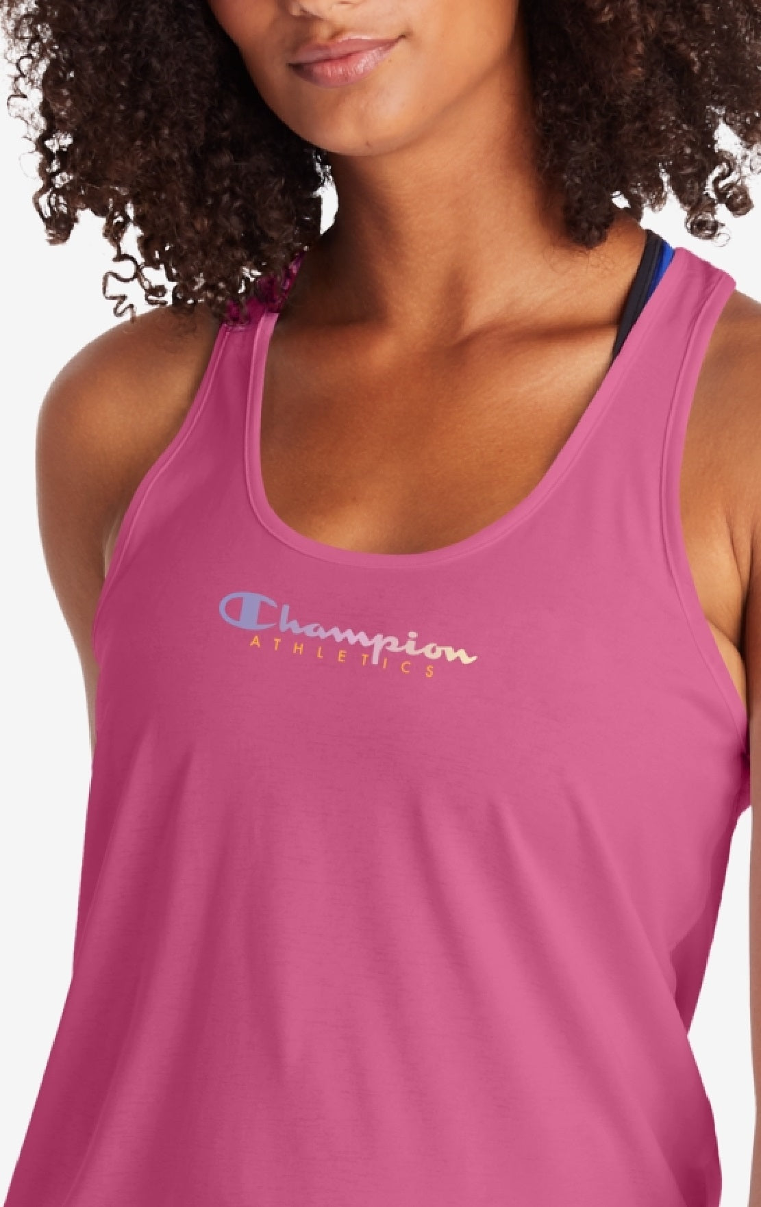 Camiseta regata feminina Champion Active Racerback rosa tamanho 1X