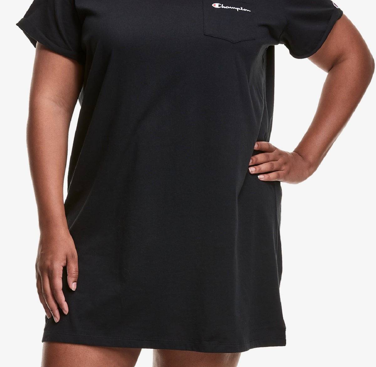 Vestido camiseta feminino Champion preto tamanho 3X