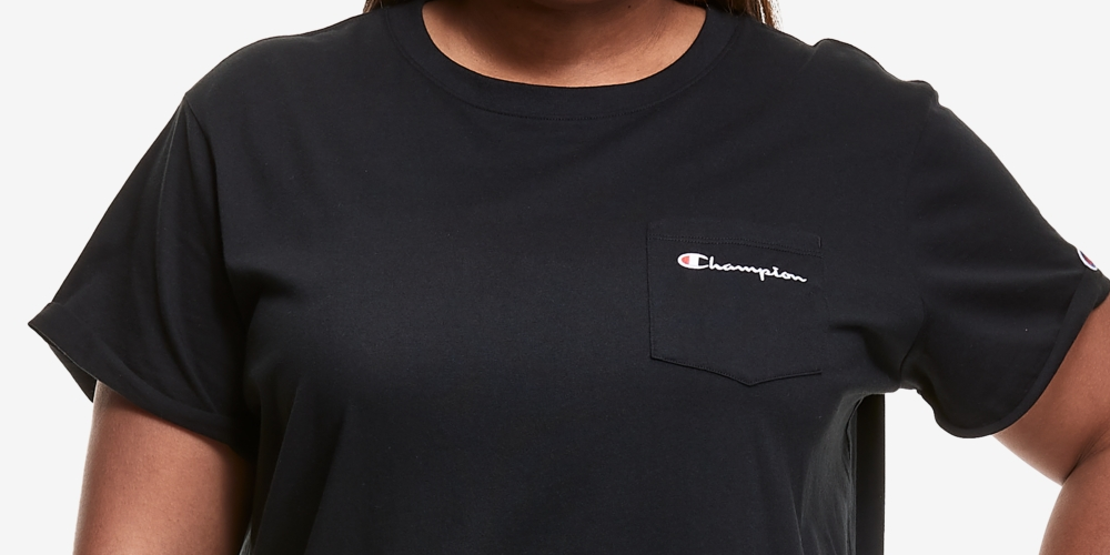 Vestido camiseta feminino Champion preto tamanho 4X