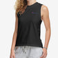 Camiseta regata feminina Champion Fitness Workout preta, tamanho médio