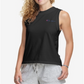 Blusa sem mangas Champion feminina, gola redonda, preta, tamanho extragrande