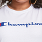 Camiseta feminina Champion Plus Classic Logo Graphic, branca, tamanho 1X