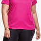 Camiseta feminina Champion Classic Logo Graphic Rosa Tamanho 3X