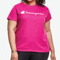 Camiseta feminina Champion Classic Logo Graphic Rosa Tamanho 3X