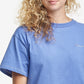 Blusa cropped de algodão feminina Champion, azul, tamanho X-G